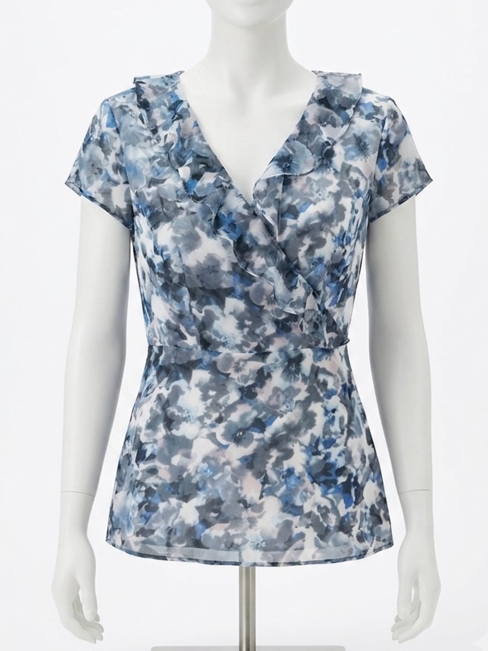 Banana Republic Floral Chiffon Blouse Top